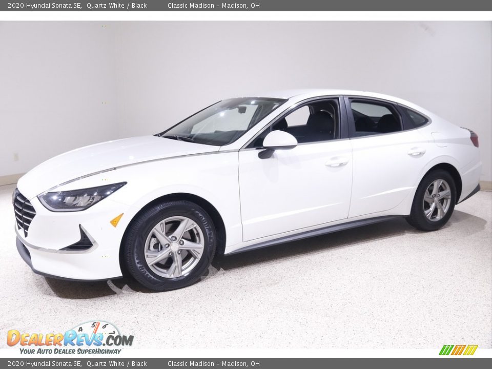 2020 Hyundai Sonata SE Quartz White / Black Photo #3