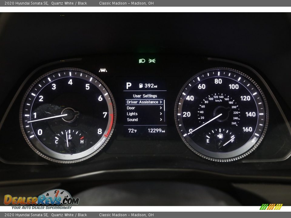 2020 Hyundai Sonata SE Quartz White / Black Photo #8