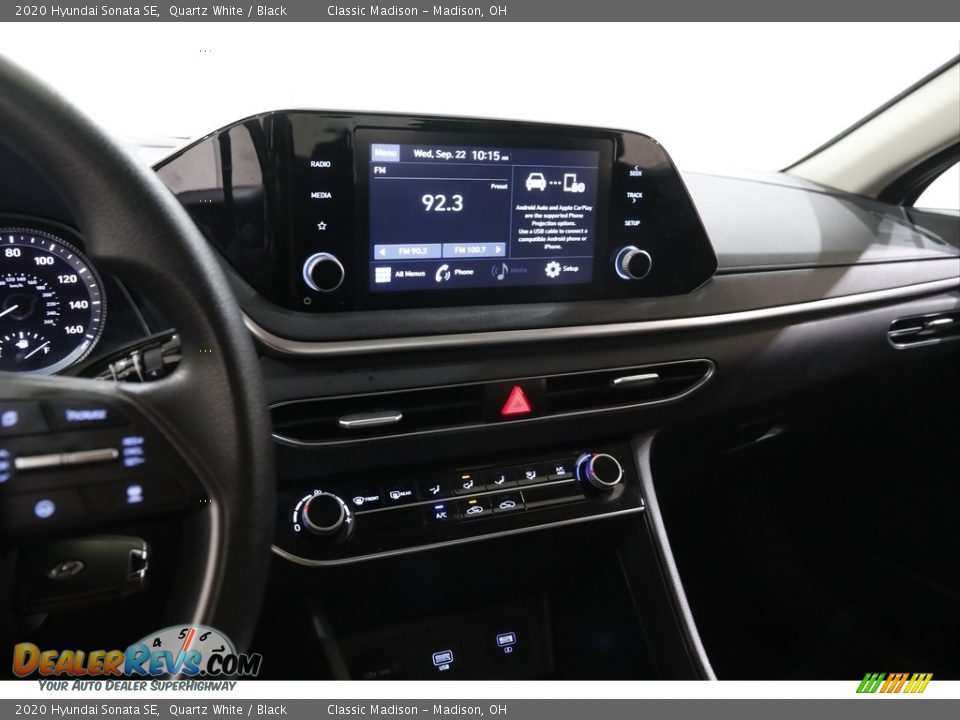 2020 Hyundai Sonata SE Quartz White / Black Photo #9