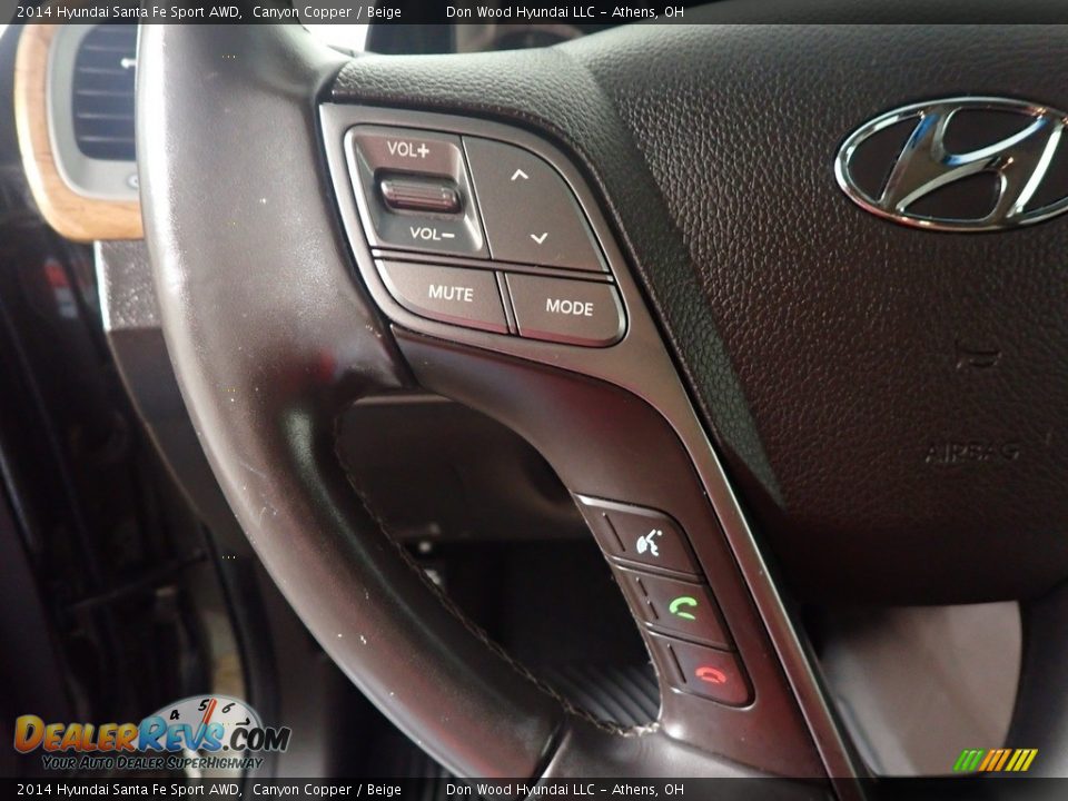 2014 Hyundai Santa Fe Sport AWD Canyon Copper / Beige Photo #30