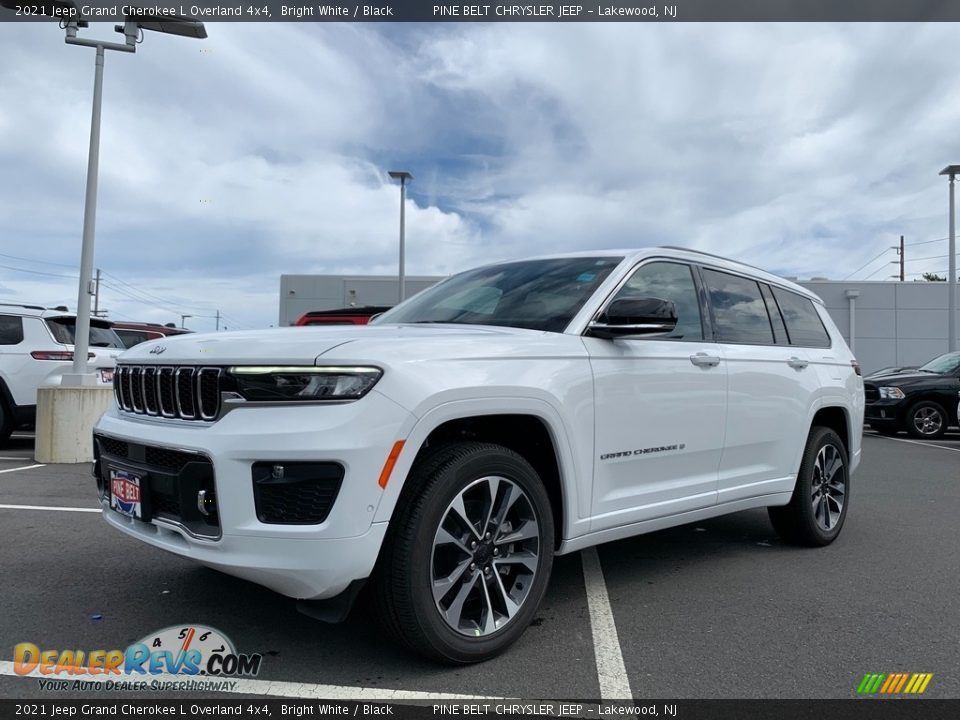 2021 Jeep Grand Cherokee L Overland 4x4 Bright White / Black Photo #1