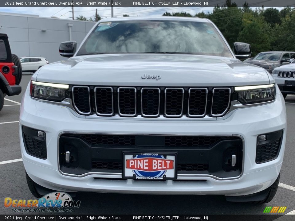 2021 Jeep Grand Cherokee L Overland 4x4 Bright White / Black Photo #3