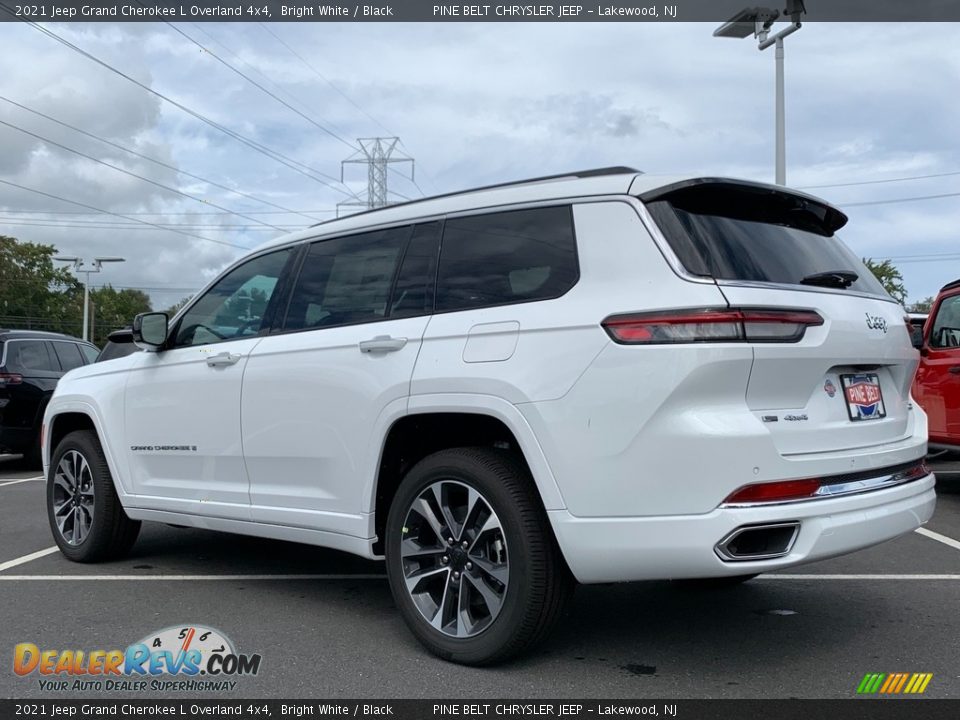 2021 Jeep Grand Cherokee L Overland 4x4 Bright White / Black Photo #6