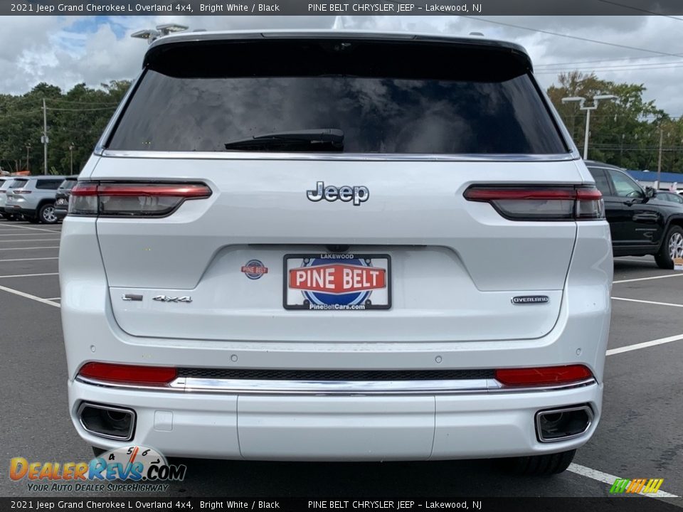 2021 Jeep Grand Cherokee L Overland 4x4 Bright White / Black Photo #7