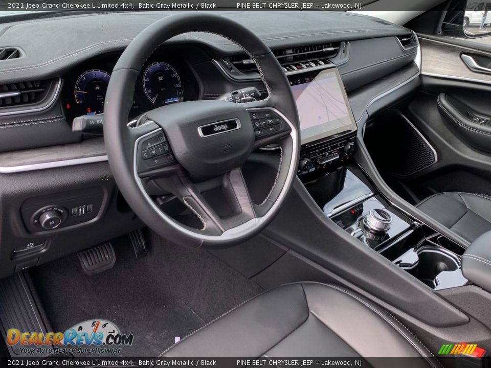 2021 Jeep Grand Cherokee L Limited 4x4 Baltic Gray Metallic / Black Photo #14