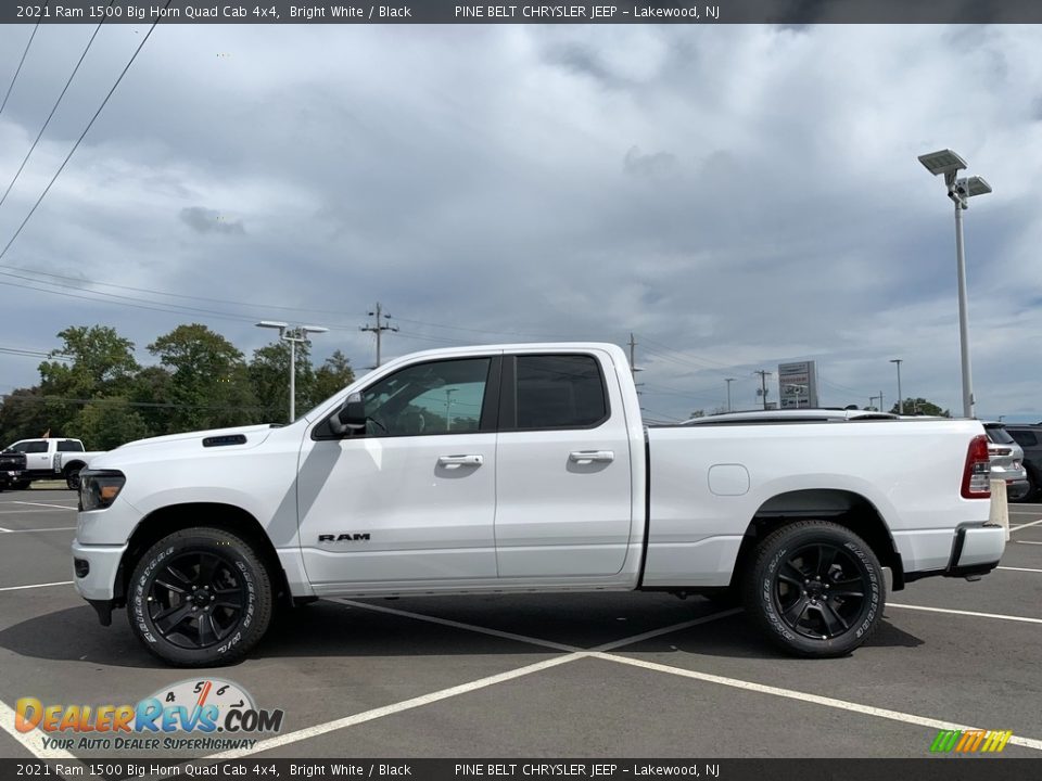 Bright White 2021 Ram 1500 Big Horn Quad Cab 4x4 Photo #4