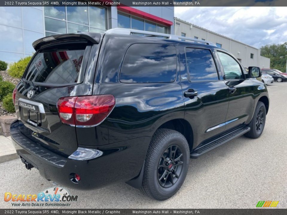 2022 Toyota Sequoia SR5 4WD Midnight Black Metallic / Graphite Photo #10