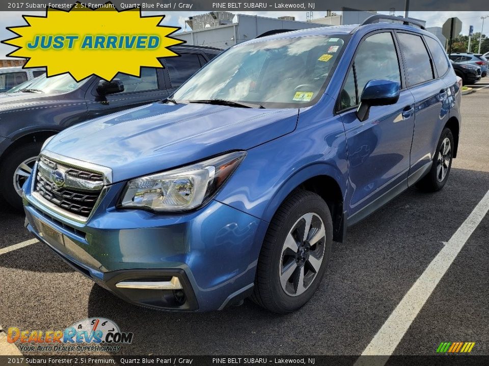 2017 Subaru Forester 2.5i Premium Quartz Blue Pearl / Gray Photo #1