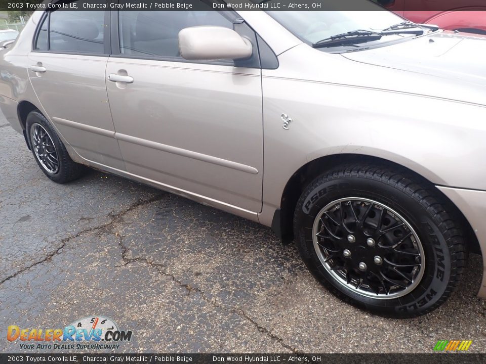 2003 Toyota Corolla LE Charcoal Gray Metallic / Pebble Beige Photo #3