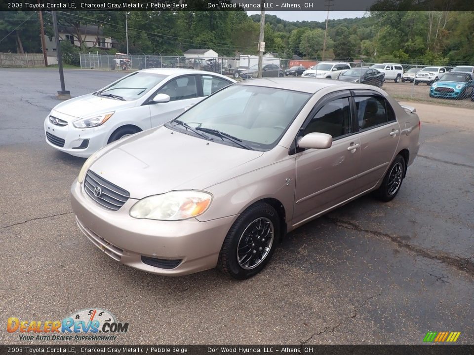 2003 Toyota Corolla LE Charcoal Gray Metallic / Pebble Beige Photo #7