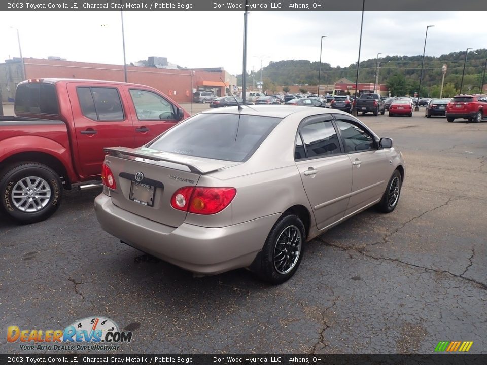 2003 Toyota Corolla LE Charcoal Gray Metallic / Pebble Beige Photo #11
