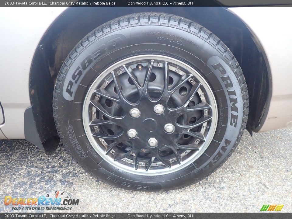 2003 Toyota Corolla LE Charcoal Gray Metallic / Pebble Beige Photo #14