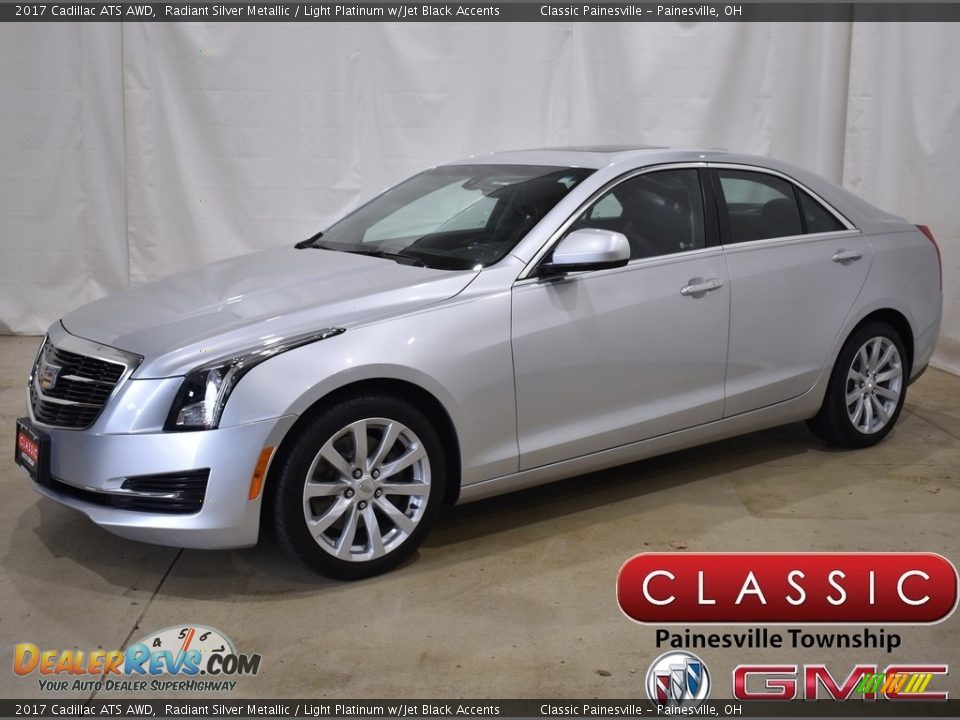 2017 Cadillac ATS AWD Radiant Silver Metallic / Light Platinum w/Jet Black Accents Photo #1