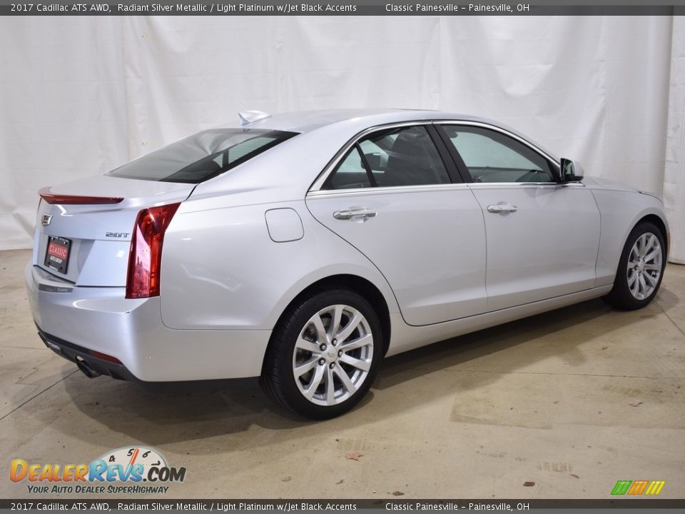 2017 Cadillac ATS AWD Radiant Silver Metallic / Light Platinum w/Jet Black Accents Photo #2