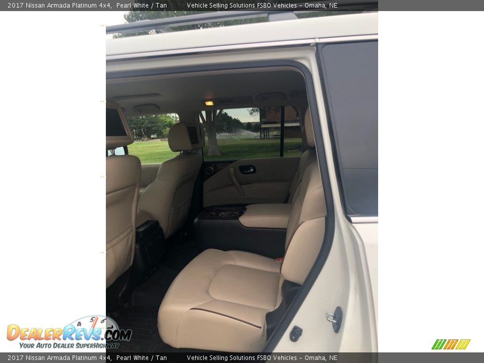 2017 Nissan Armada Platinum 4x4 Pearl White / Tan Photo #4