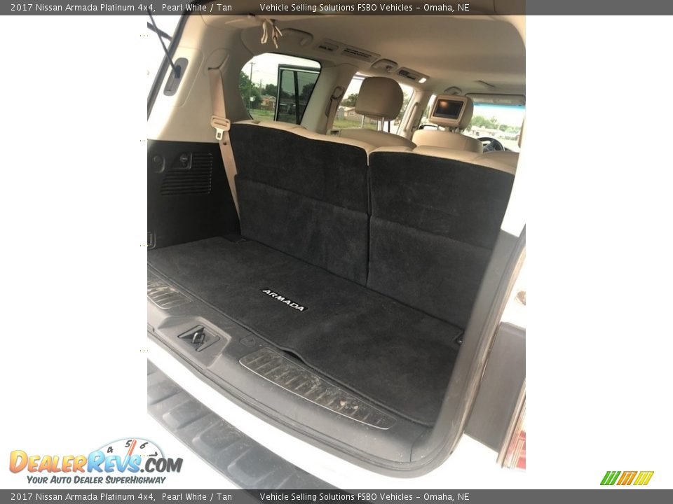 2017 Nissan Armada Platinum 4x4 Pearl White / Tan Photo #6