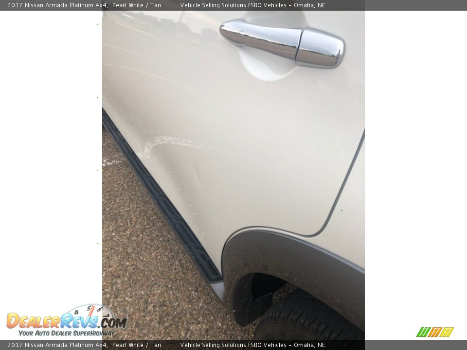 2017 Nissan Armada Platinum 4x4 Pearl White / Tan Photo #10