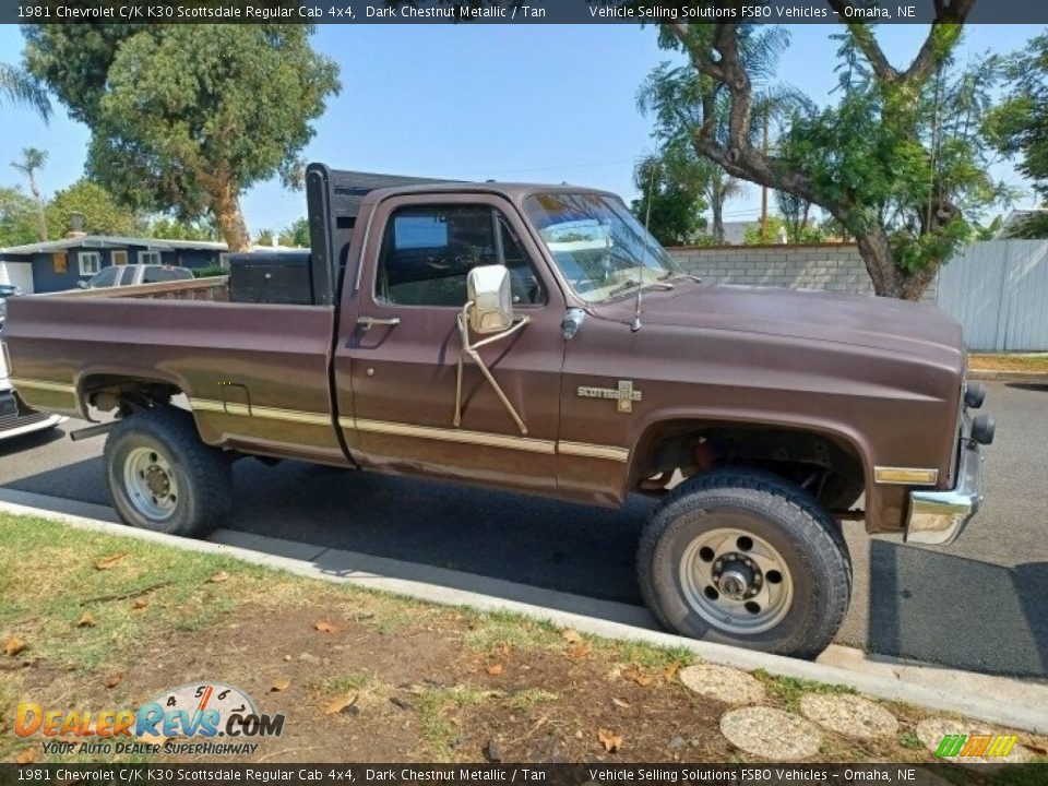 Dark Chestnut Metallic 1981 Chevrolet C/K K30 Scottsdale Regular Cab 4x4 Photo #4