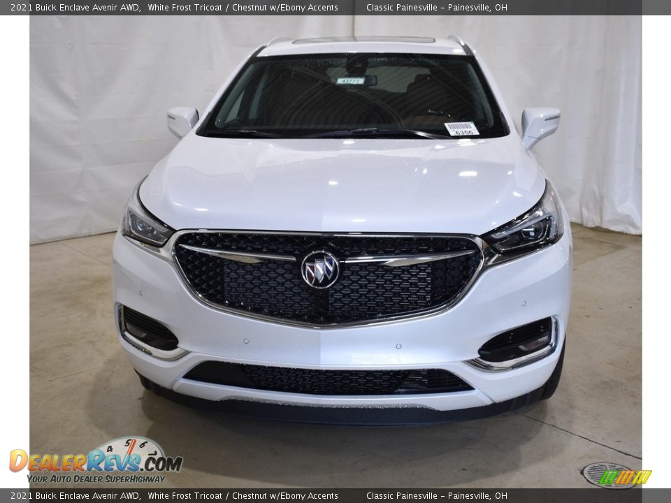 2021 Buick Enclave Avenir AWD White Frost Tricoat / Chestnut w/Ebony Accents Photo #4