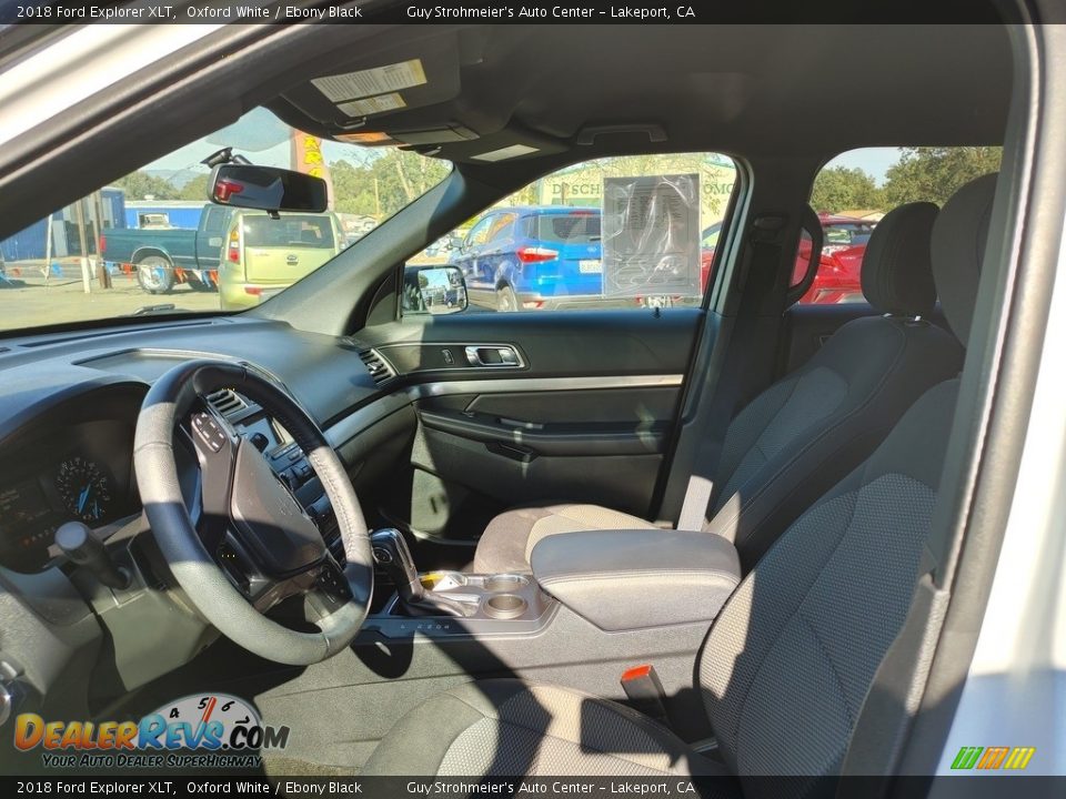 2018 Ford Explorer XLT Oxford White / Ebony Black Photo #7