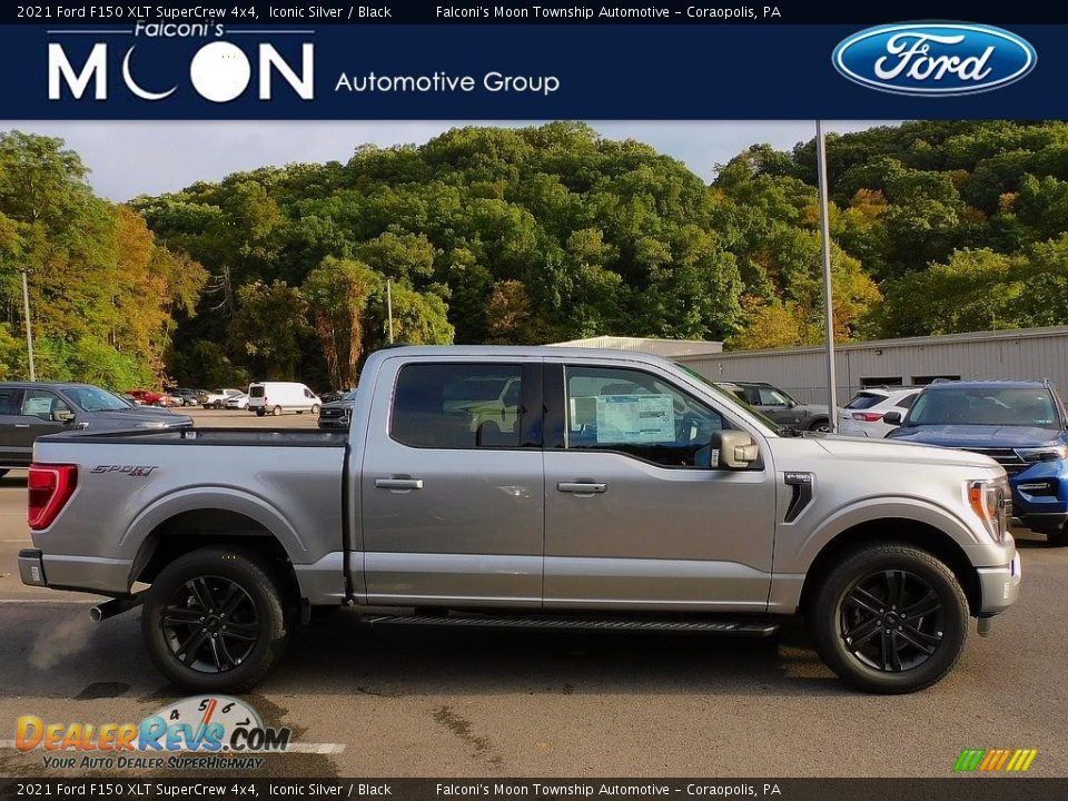 2021 Ford F150 XLT SuperCrew 4x4 Iconic Silver / Black Photo #1