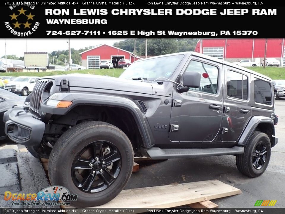 2020 Jeep Wrangler Unlimited Altitude 4x4 Granite Crystal Metallic / Black Photo #1