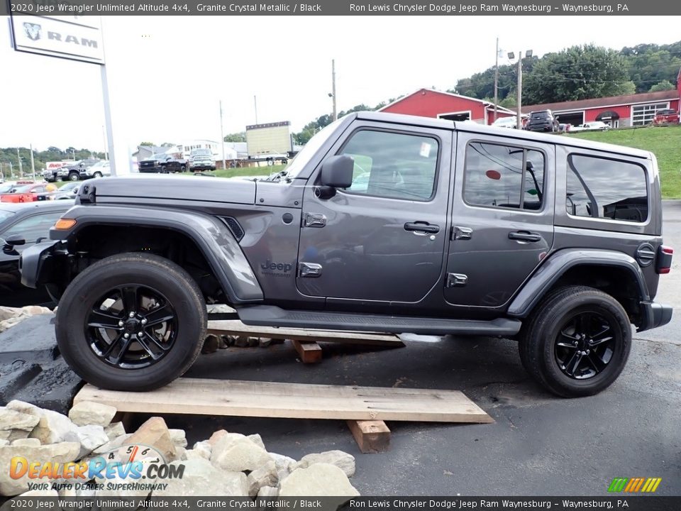2020 Jeep Wrangler Unlimited Altitude 4x4 Granite Crystal Metallic / Black Photo #2