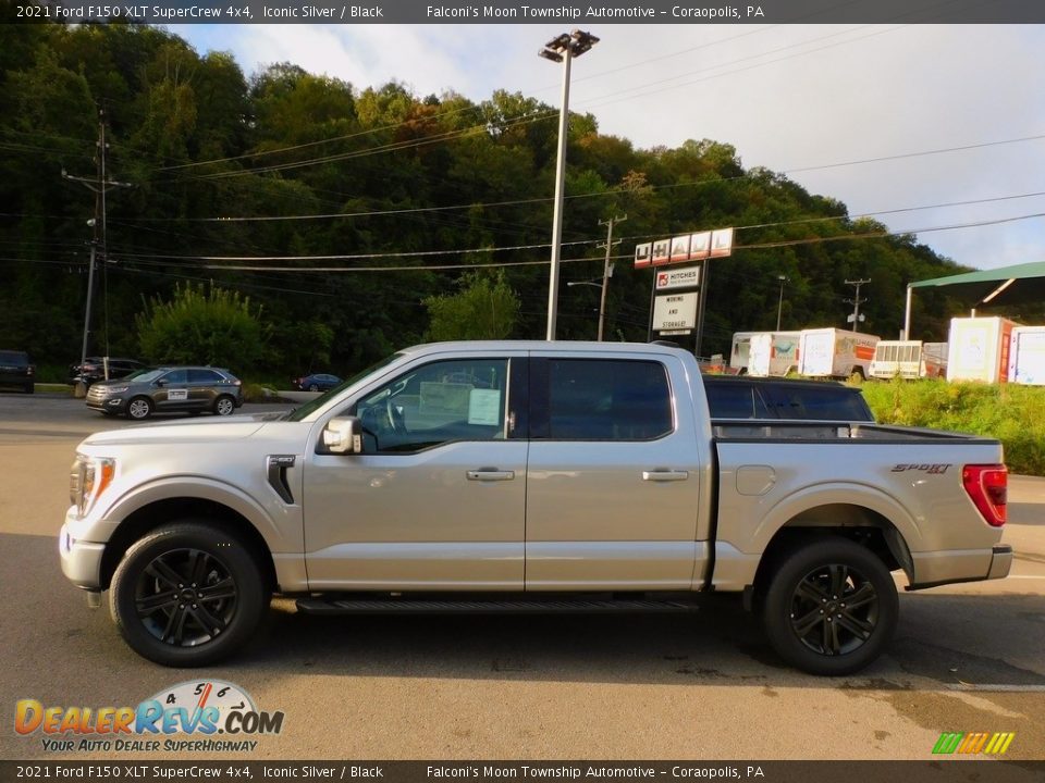 2021 Ford F150 XLT SuperCrew 4x4 Iconic Silver / Black Photo #6