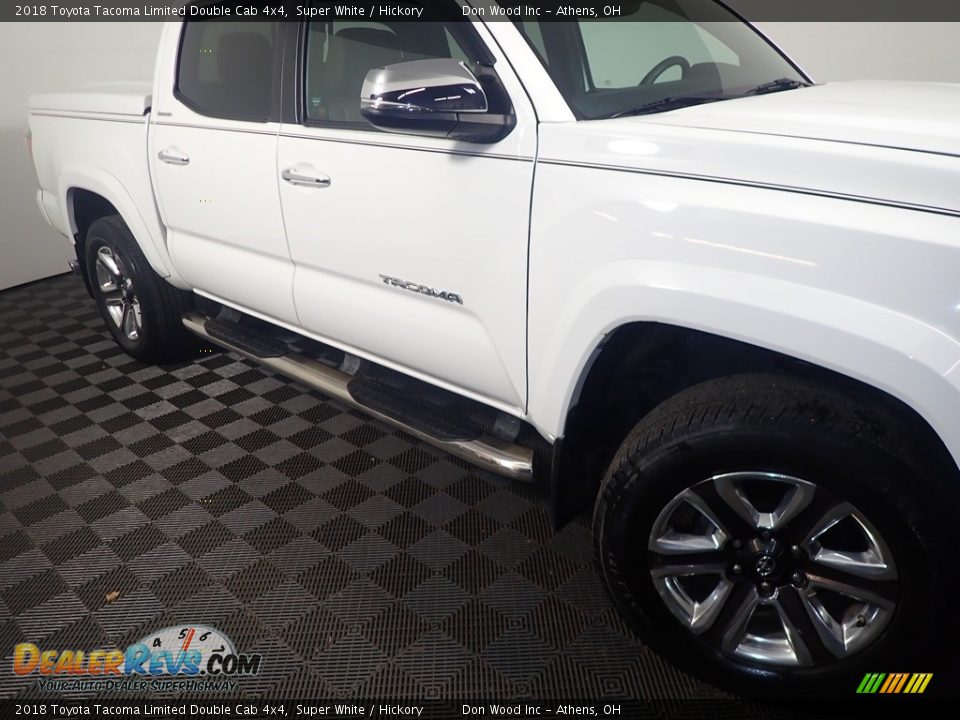 2018 Toyota Tacoma Limited Double Cab 4x4 Super White / Hickory Photo #7