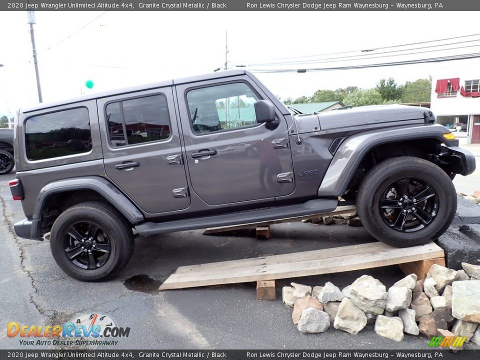 2020 Jeep Wrangler Unlimited Altitude 4x4 Granite Crystal Metallic / Black Photo #7
