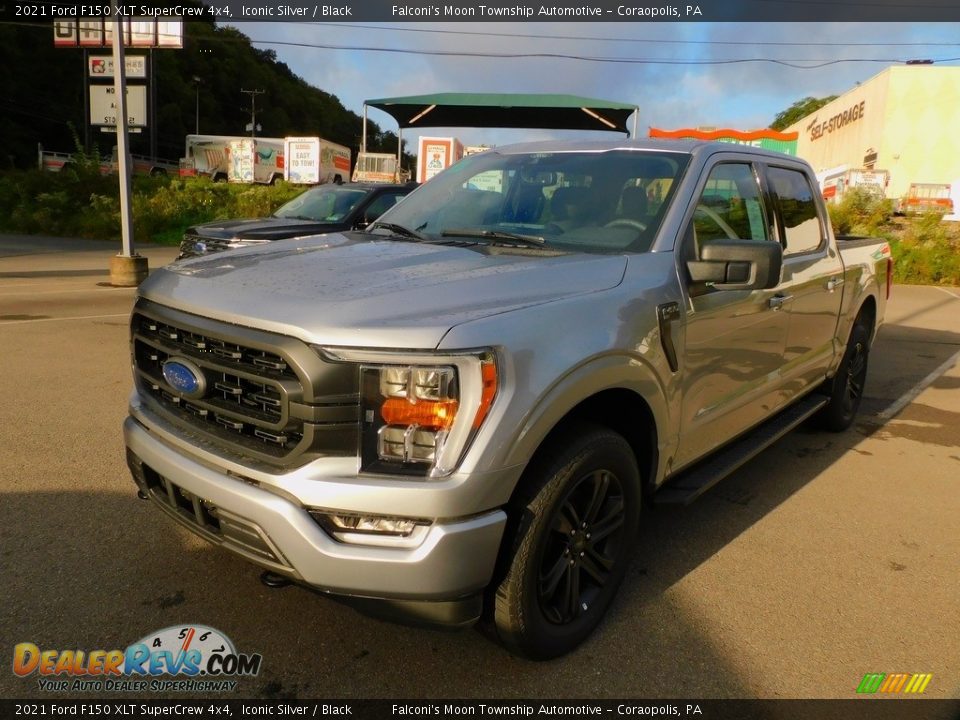 2021 Ford F150 XLT SuperCrew 4x4 Iconic Silver / Black Photo #7