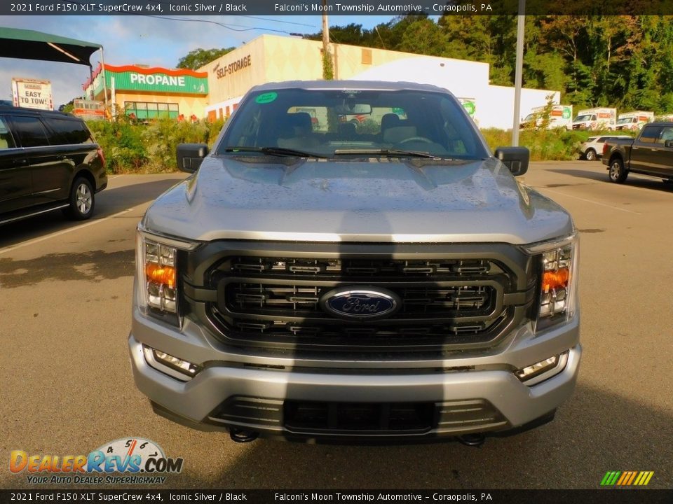 2021 Ford F150 XLT SuperCrew 4x4 Iconic Silver / Black Photo #8