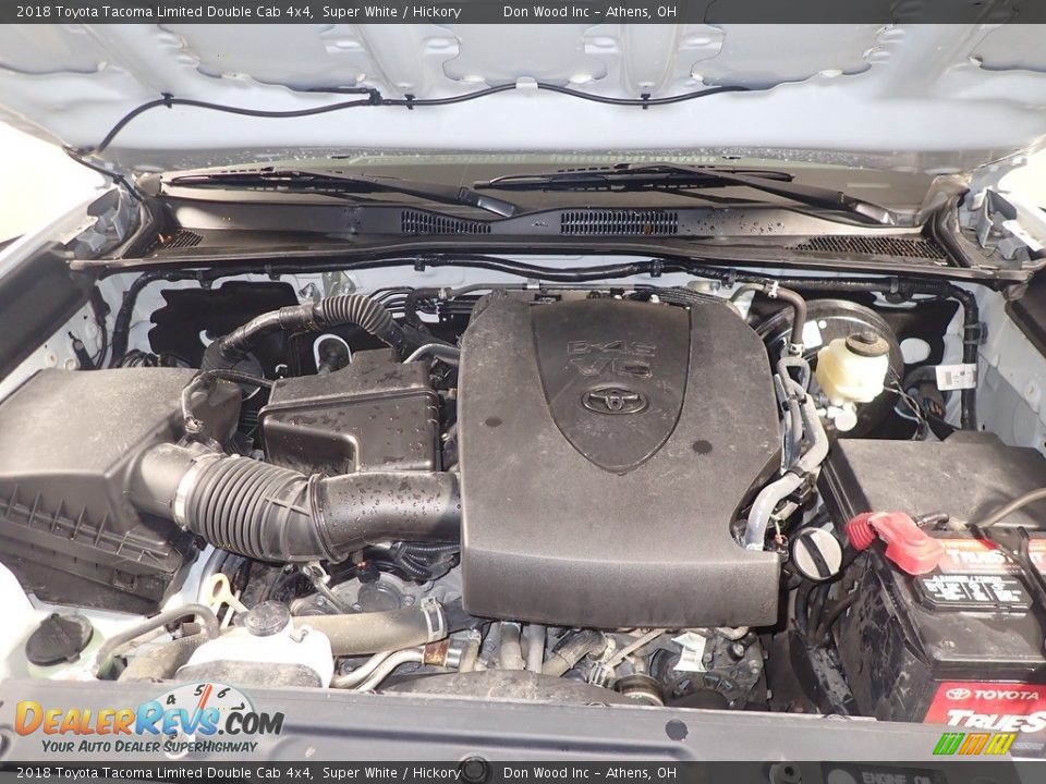 2018 Toyota Tacoma Limited Double Cab 4x4 Super White / Hickory Photo #10