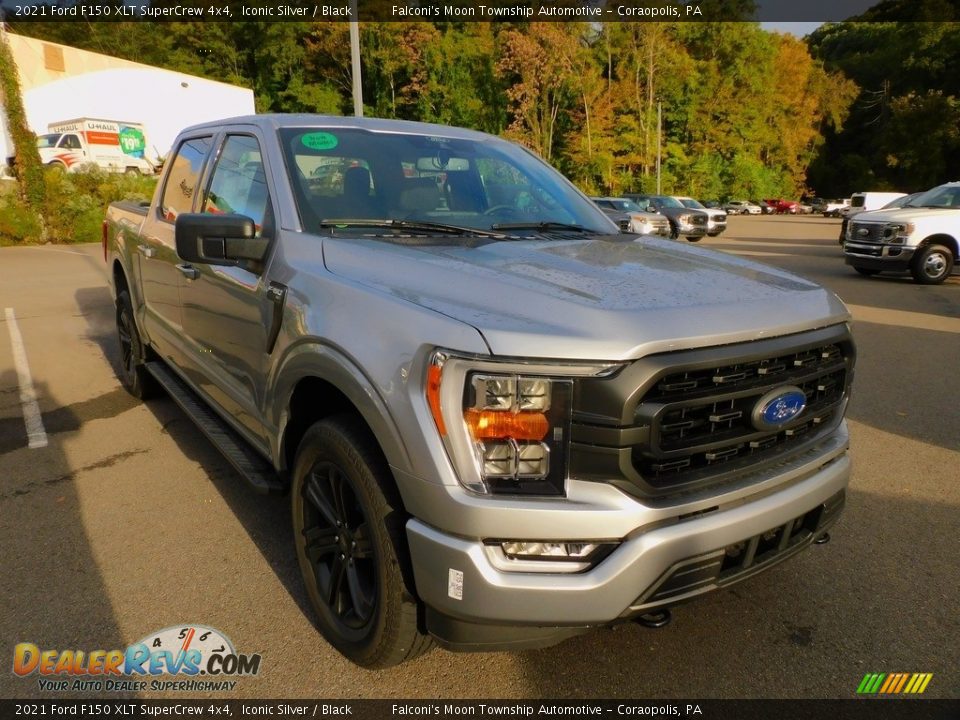 2021 Ford F150 XLT SuperCrew 4x4 Iconic Silver / Black Photo #9