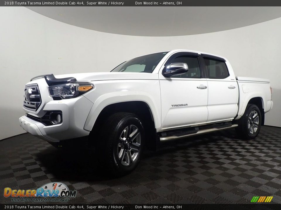 2018 Toyota Tacoma Limited Double Cab 4x4 Super White / Hickory Photo #11