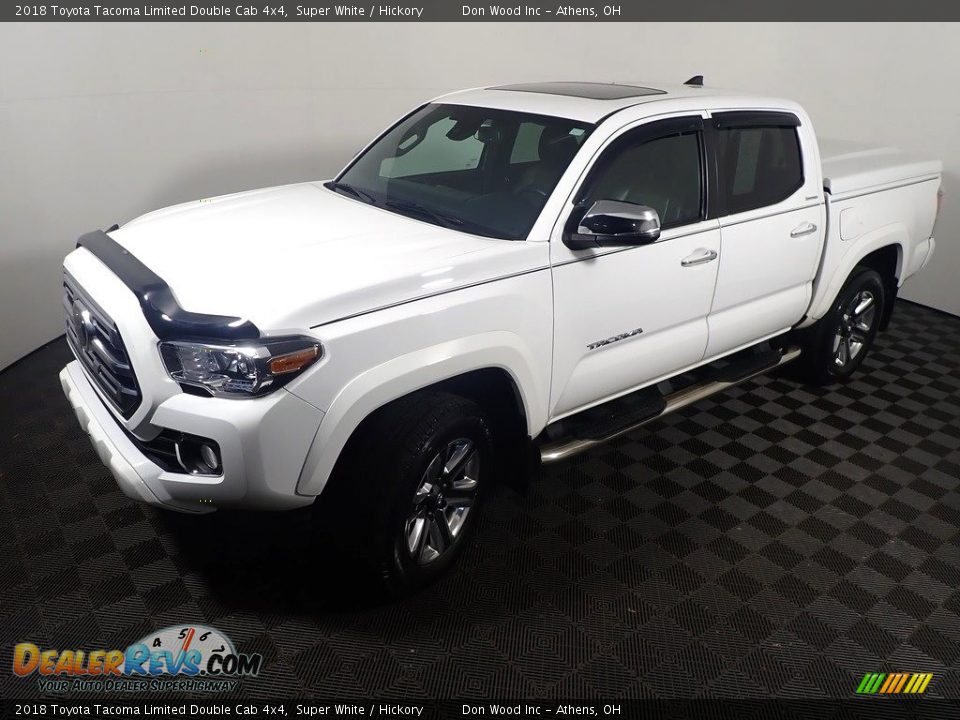 2018 Toyota Tacoma Limited Double Cab 4x4 Super White / Hickory Photo #12