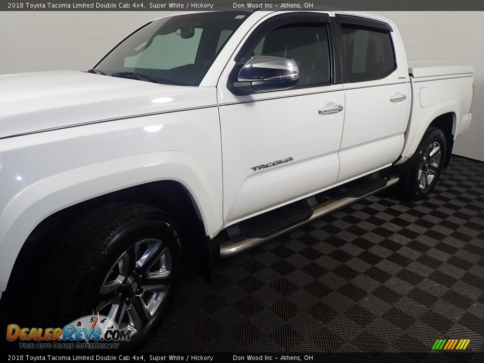 2018 Toyota Tacoma Limited Double Cab 4x4 Super White / Hickory Photo #13