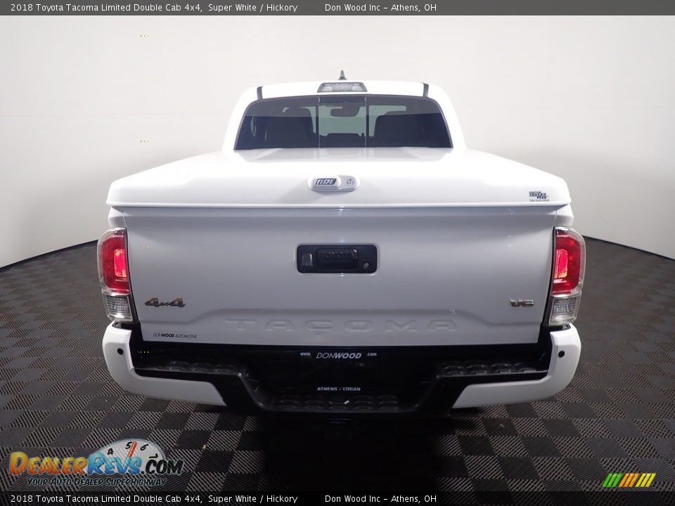 2018 Toyota Tacoma Limited Double Cab 4x4 Super White / Hickory Photo #16