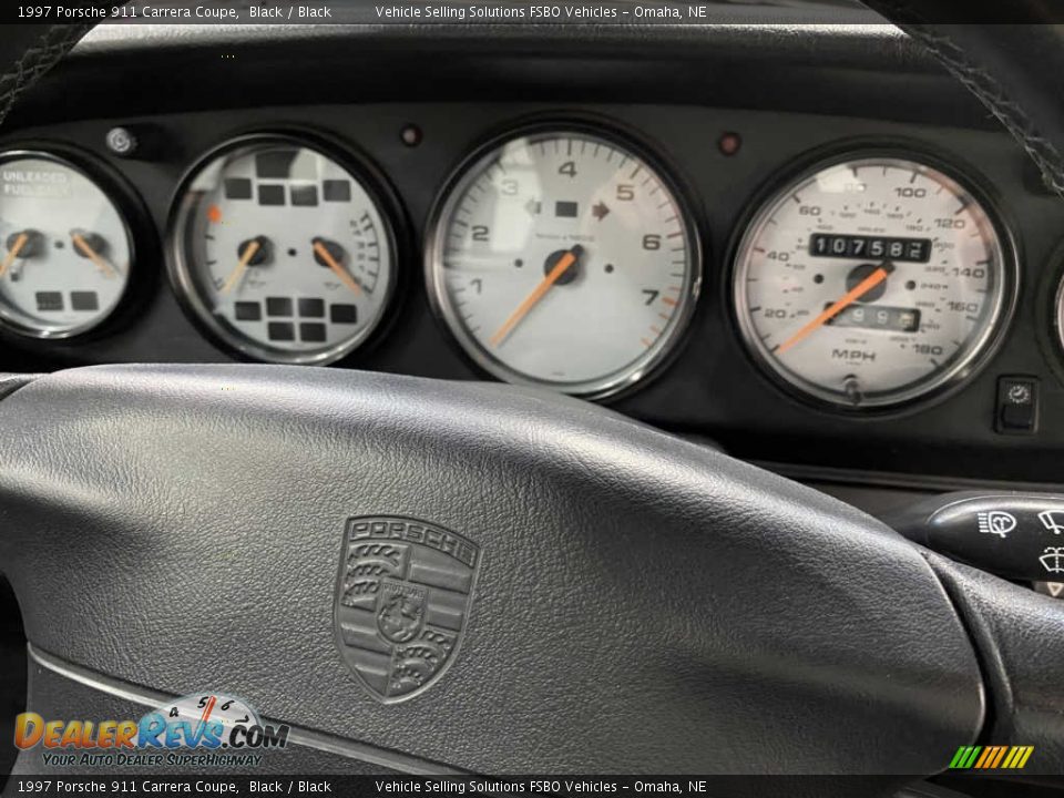 1997 Porsche 911 Carrera Coupe Black / Black Photo #3