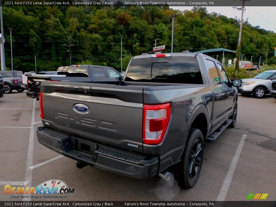 2021 Ford F150 Lariat SuperCrew 4x4 Carbonized Gray / Black Photo #2