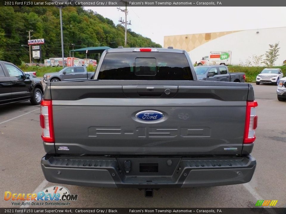 2021 Ford F150 Lariat SuperCrew 4x4 Carbonized Gray / Black Photo #3