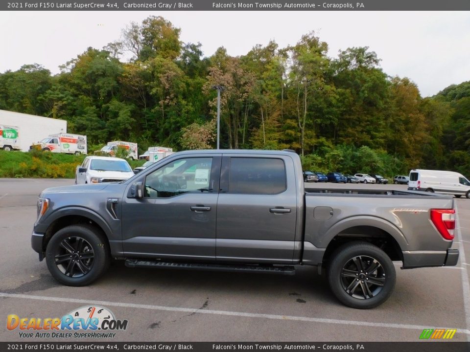 Carbonized Gray 2021 Ford F150 Lariat SuperCrew 4x4 Photo #6