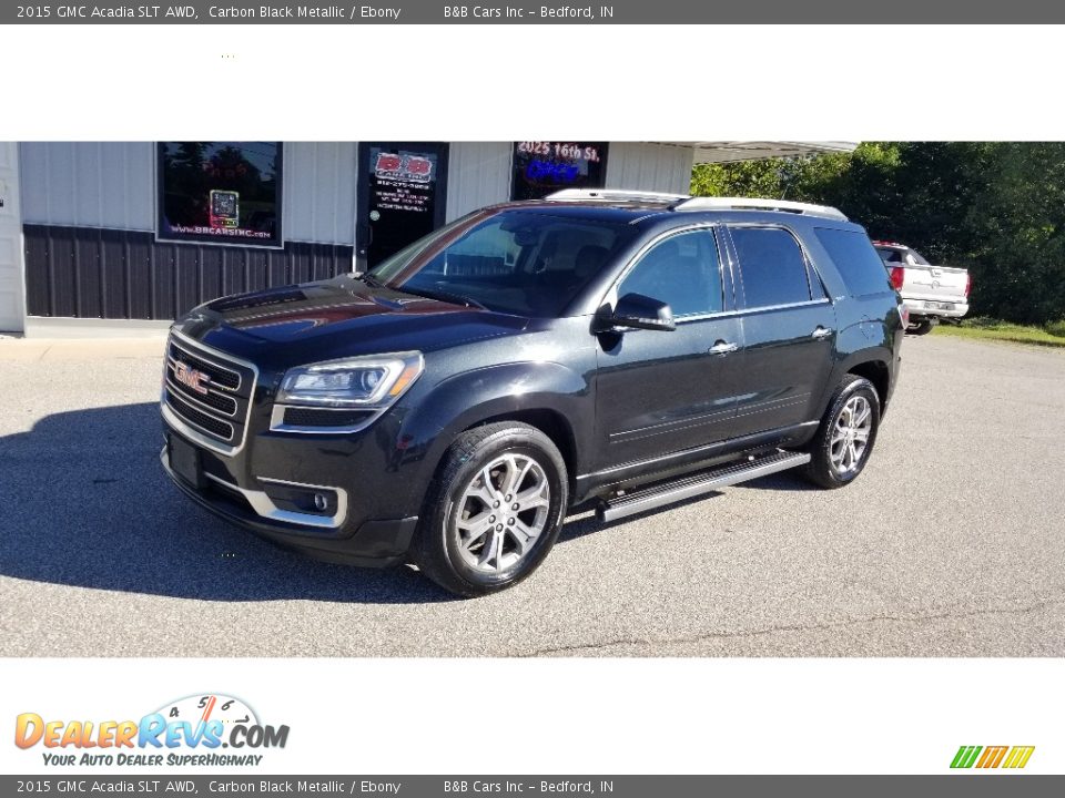 2015 GMC Acadia SLT AWD Carbon Black Metallic / Ebony Photo #1