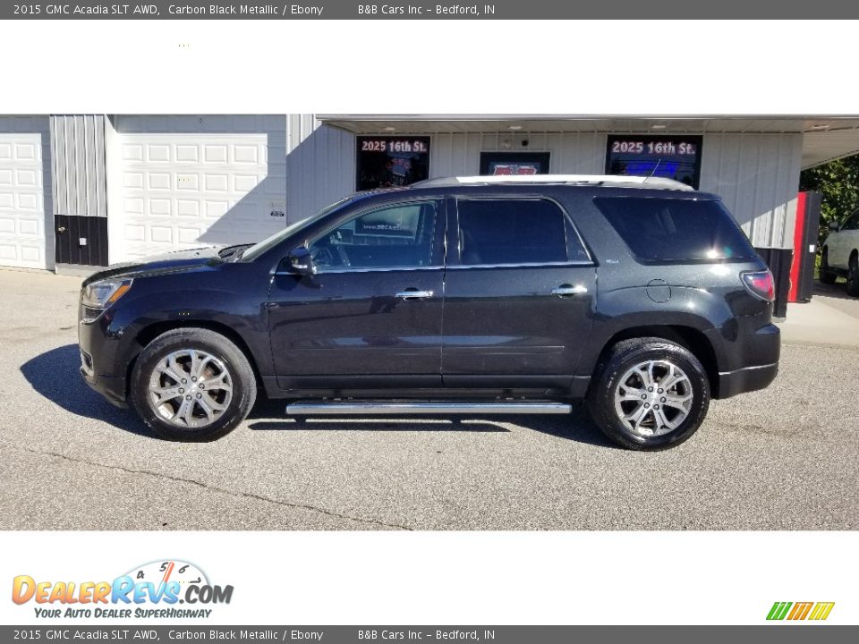 2015 GMC Acadia SLT AWD Carbon Black Metallic / Ebony Photo #2