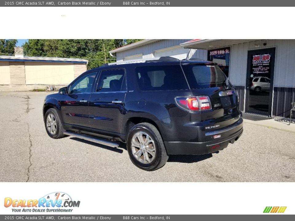 2015 GMC Acadia SLT AWD Carbon Black Metallic / Ebony Photo #3