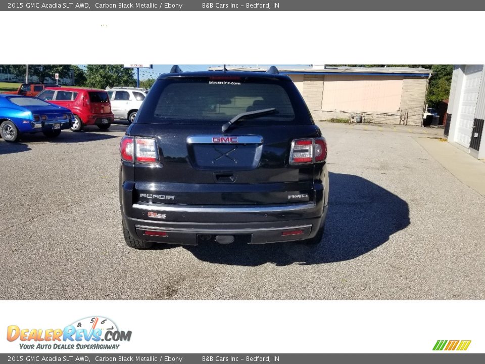 2015 GMC Acadia SLT AWD Carbon Black Metallic / Ebony Photo #4