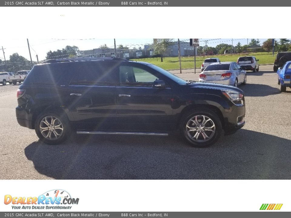 2015 GMC Acadia SLT AWD Carbon Black Metallic / Ebony Photo #6