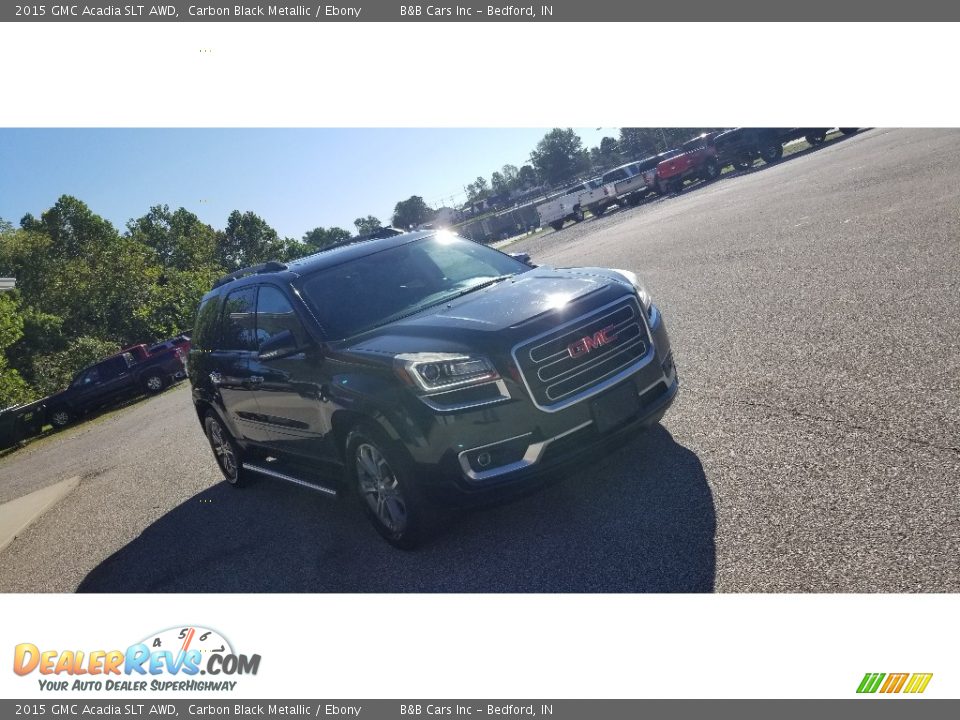 2015 GMC Acadia SLT AWD Carbon Black Metallic / Ebony Photo #7