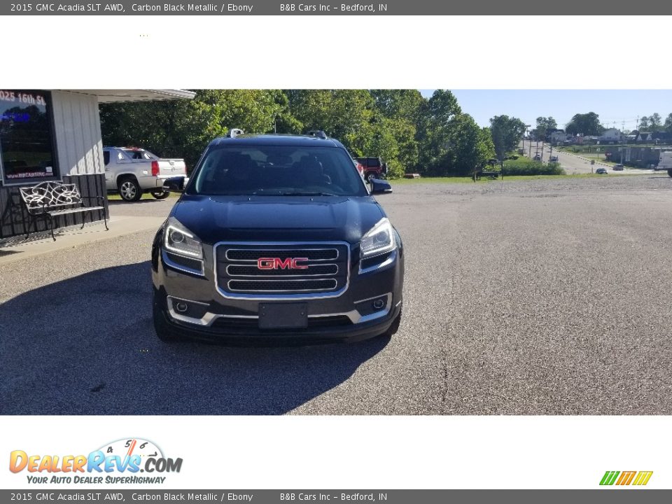 2015 GMC Acadia SLT AWD Carbon Black Metallic / Ebony Photo #8