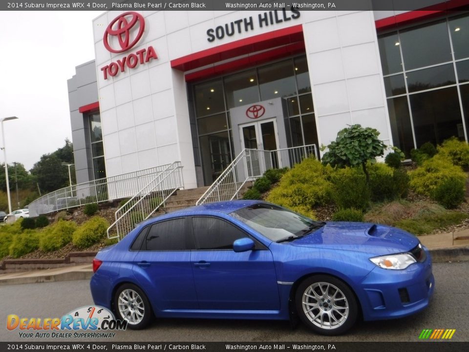 2014 Subaru Impreza WRX 4 Door Plasma Blue Pearl / Carbon Black Photo #2